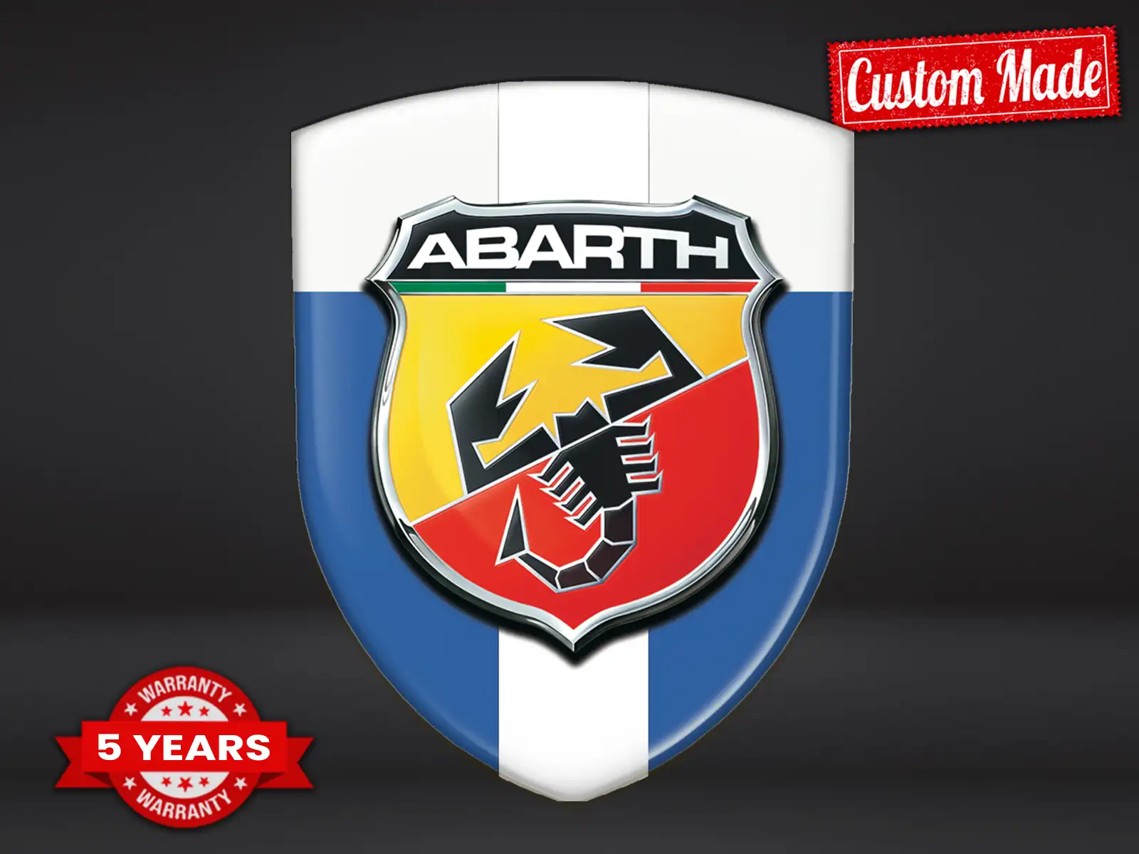 Fiat Abarth Business Labels Stickers Limited Design Minimal